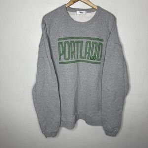 Re-Inc Reimagine Your City Crewneck Gray Portland Sweatshirt Women's XXL Sweater